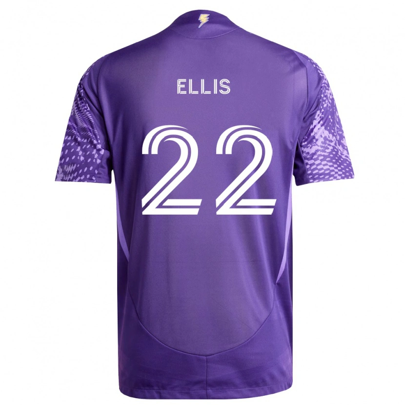Danxen Herren Justin Ellis #22 Violett Weiß Heimtrikot Trikot 2026/27 T-Shirt