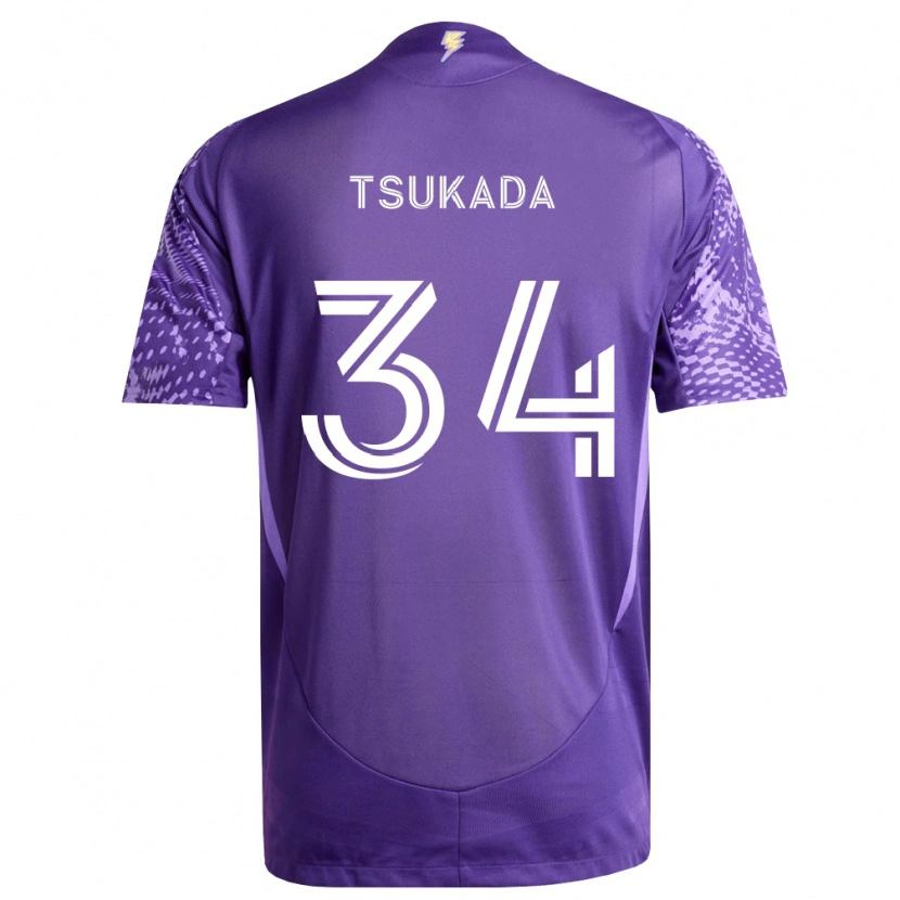 Danxen Herren Yutaro Tsukada #34 Violett Weiß Heimtrikot Trikot 2026/27 T-Shirt