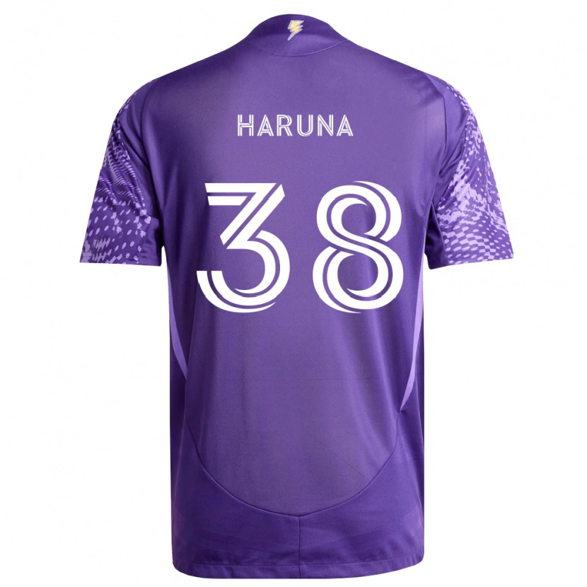 Danxen Herren Issah Haruna #38 Violett Weiß Heimtrikot Trikot 2026/27 T-Shirt