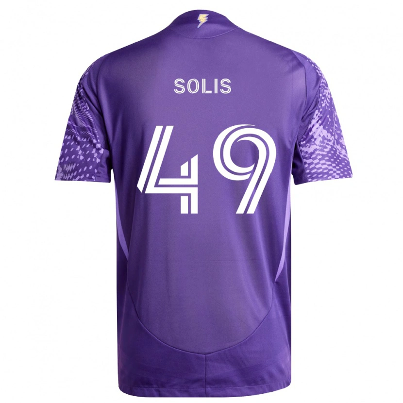 Danxen Herren Jhon Solís #49 Violett Weiß Heimtrikot Trikot 2026/27 T-Shirt