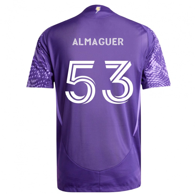 Danxen Herren Jorge Almaguer #53 Violett Weiß Heimtrikot Trikot 2026/27 T-Shirt