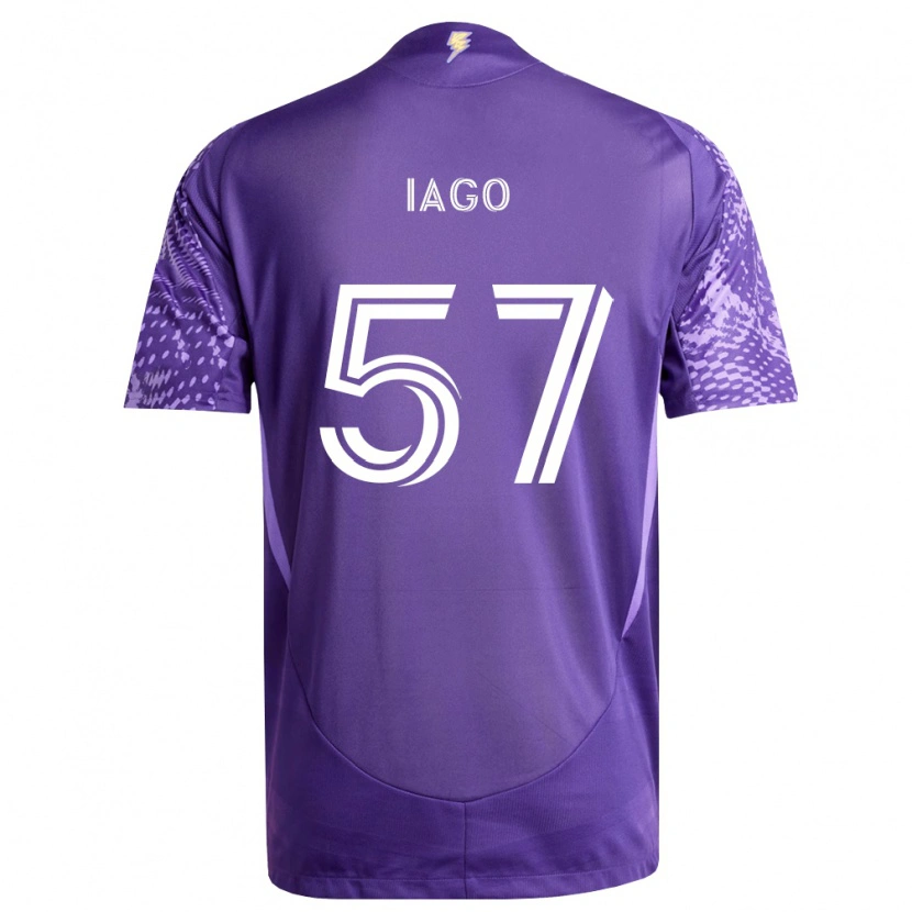 Danxen Herren Iago Teodoro #57 Violett Weiß Heimtrikot Trikot 2026/27 T-Shirt