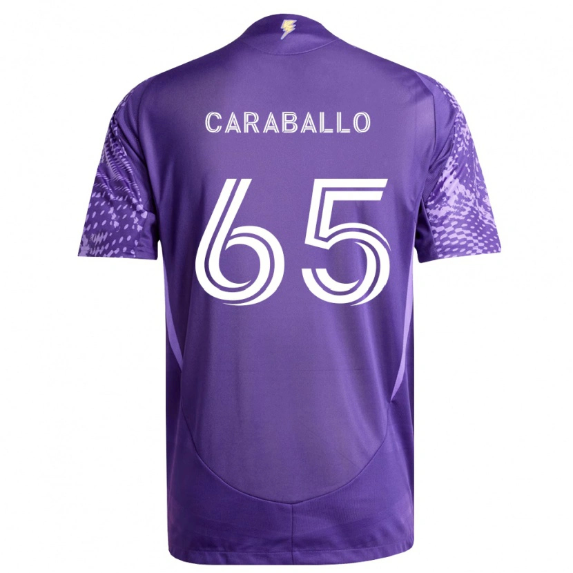 Danxen Herren Gustavo Caraballo #65 Violett Weiß Heimtrikot Trikot 2026/27 T-Shirt