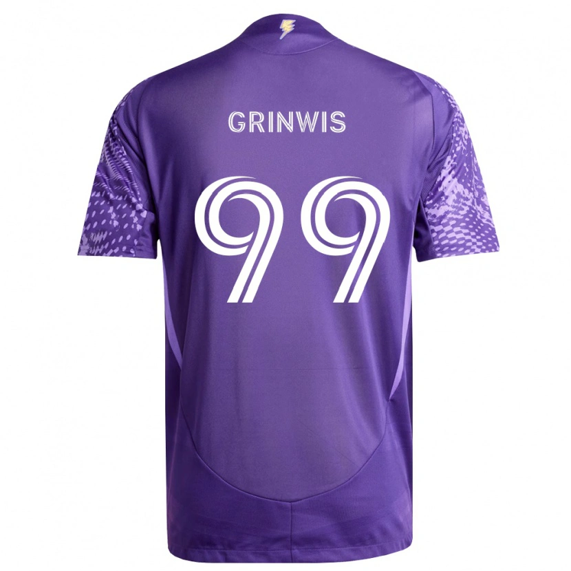 Danxen Herren Adam Grinwis #99 Violett Weiß Heimtrikot Trikot 2026/27 T-Shirt