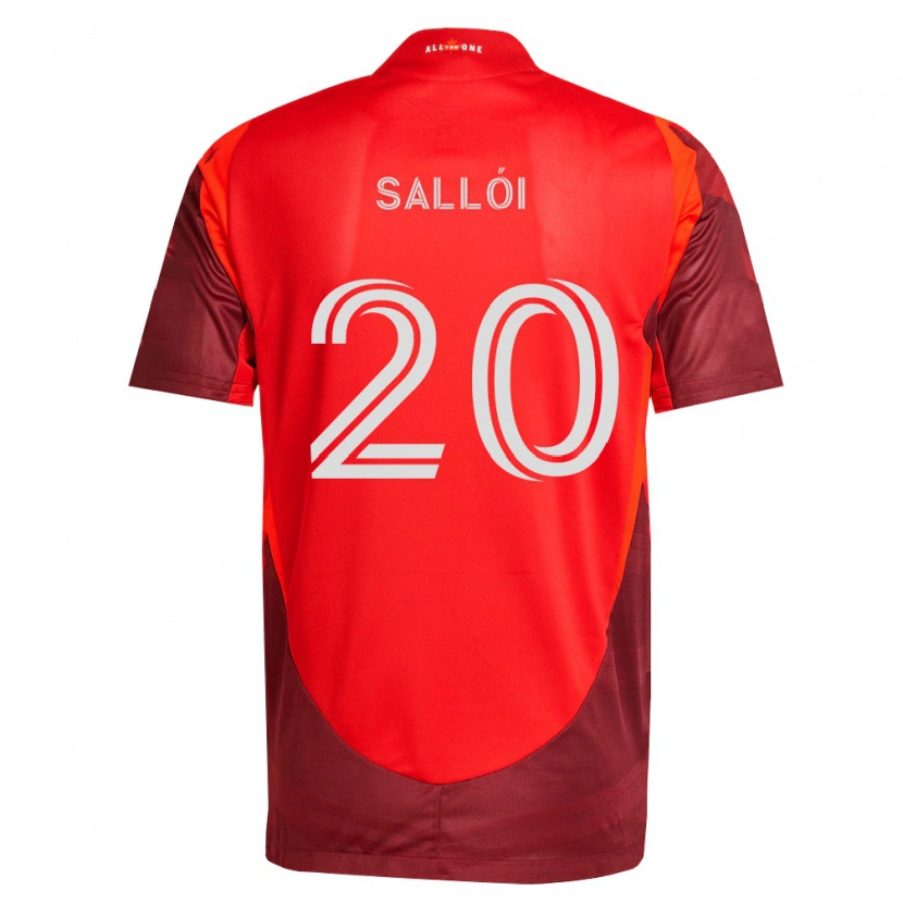 Danxen Herren Dániel Sallói #20 Burgund Rot Heimtrikot Trikot 2026/27 T-Shirt