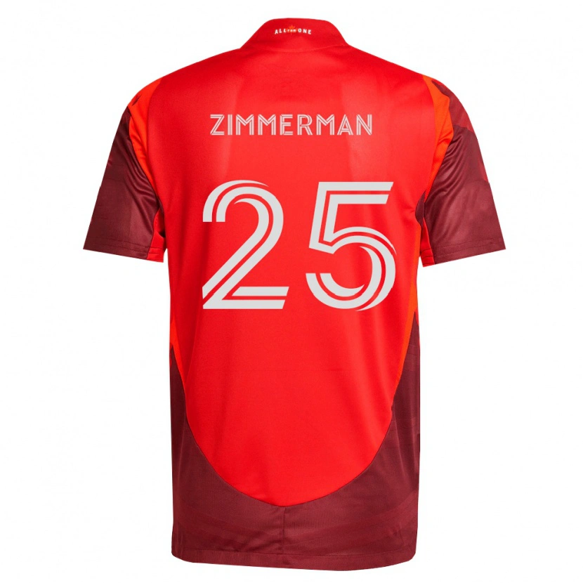 Danxen Herren Walker Zimmerman #25 Burgund Rot Heimtrikot Trikot 2026/27 T-Shirt