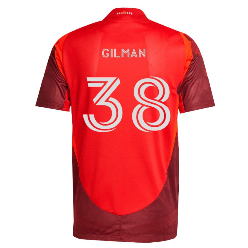 Danxen Herren Jackson Gilman #38 Burgund Rot Heimtrikot Trikot 2026/27 T-Shirt
