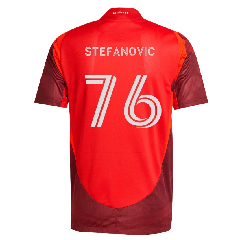 Danxen Herren Lazar Stefanović #76 Burgund Rot Heimtrikot Trikot 2026/27 T-Shirt
