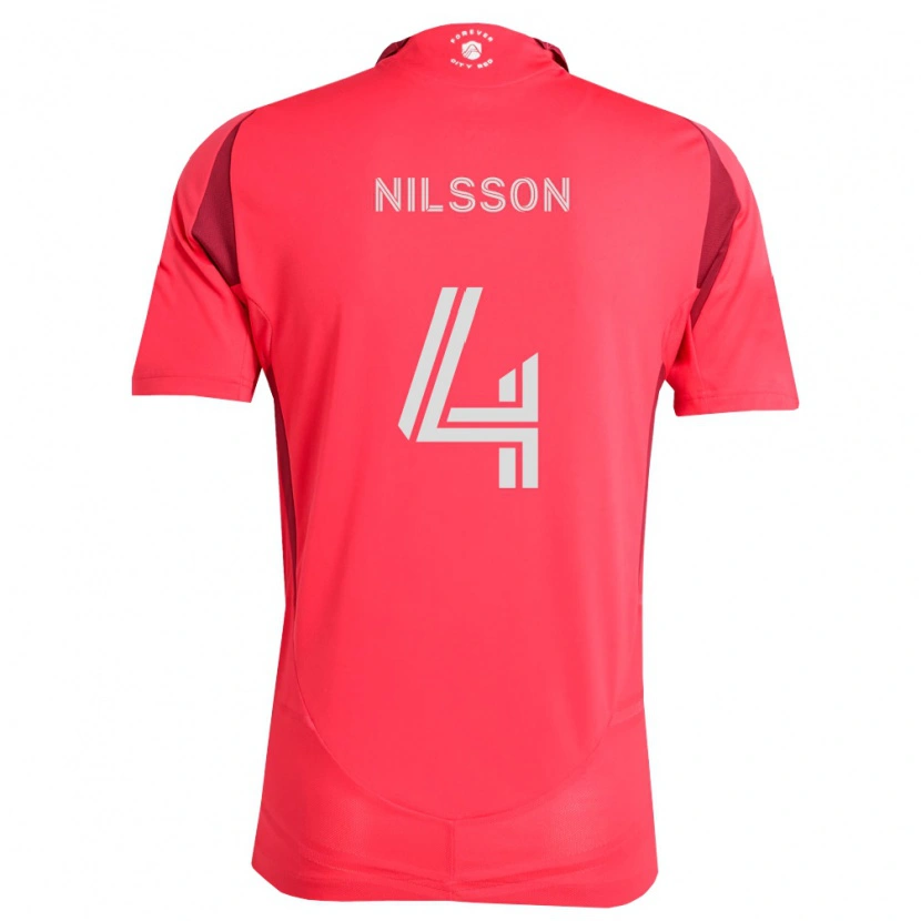 Danxen Herren Joakim Nilsson #4 Magenta Weiß Heimtrikot Trikot 2026/27 T-Shirt