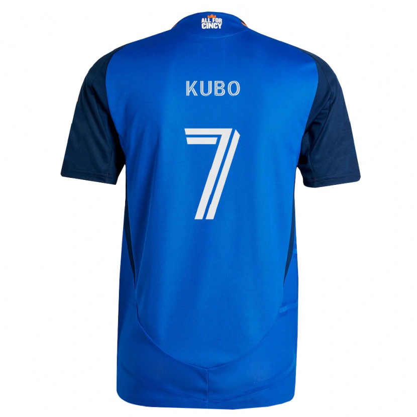 Danxen Herren Yuya Kubo #7 Königsblau Orange Heimtrikot Trikot 2026/27 T-Shirt