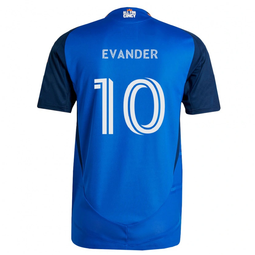 Danxen Herren Evander Da Silva Ferreira #10 Königsblau Orange Heimtrikot Trikot 2026/27 T-Shirt