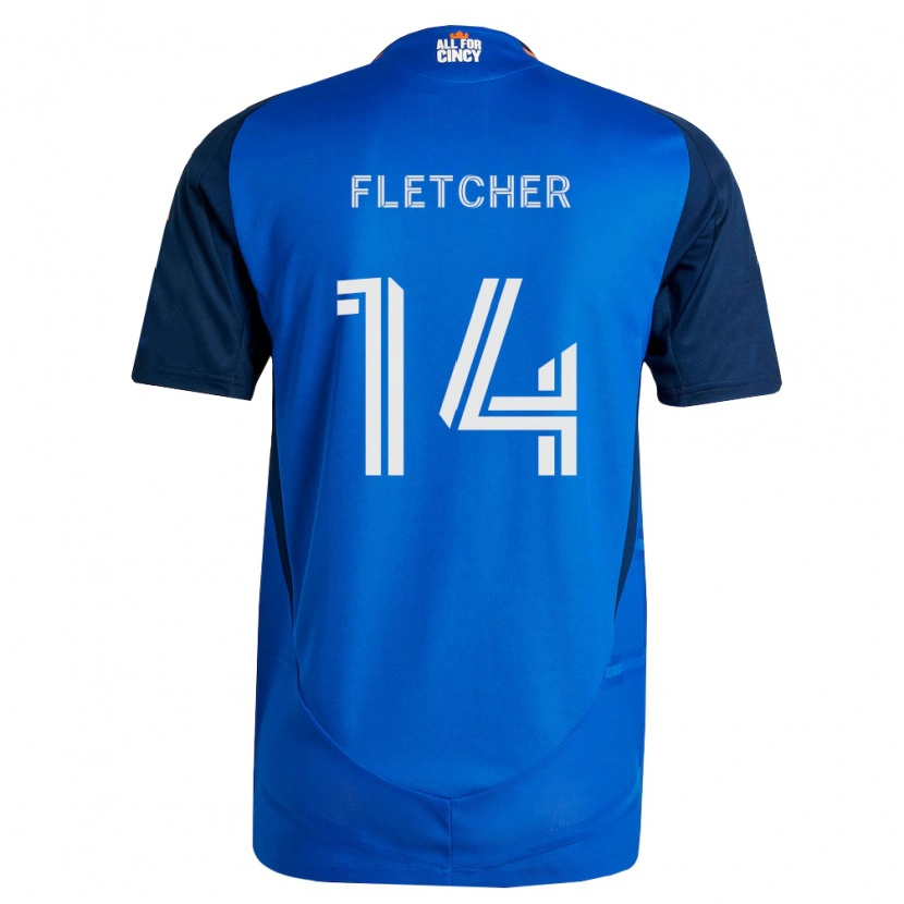 Danxen Herren Kristian Fletcher #14 Königsblau Orange Heimtrikot Trikot 2026/27 T-Shirt