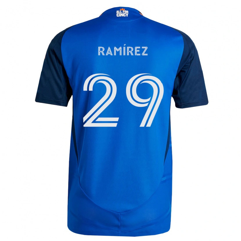 Danxen Herren Bryan Ramírez #29 Königsblau Orange Heimtrikot Trikot 2026/27 T-Shirt