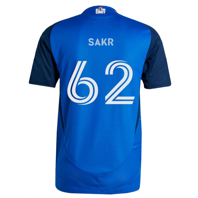 Danxen Herren Ali Sakr #62 Königsblau Orange Heimtrikot Trikot 2026/27 T-Shirt