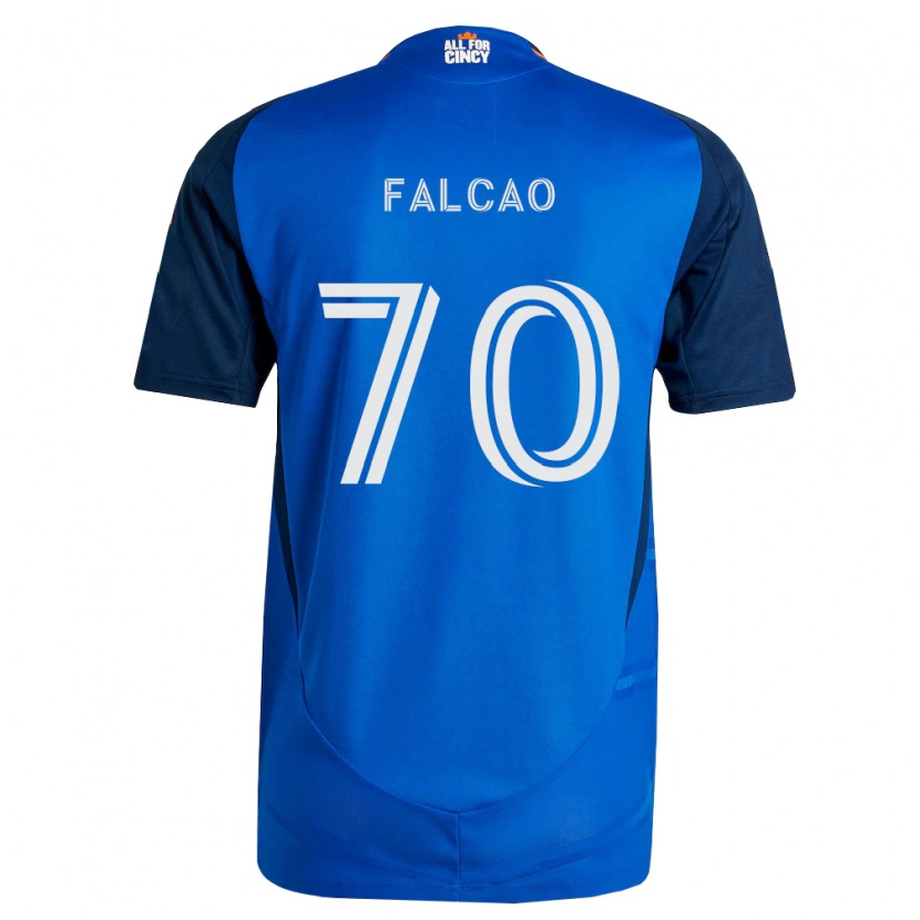 Danxen Herren Kiano Falcao #70 Königsblau Orange Heimtrikot Trikot 2026/27 T-Shirt