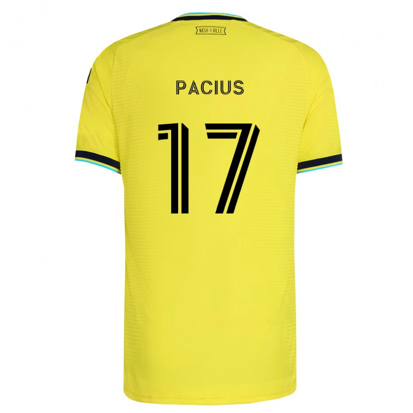 Danxen Herren Woobens Pacius #17 Hellgelb Marineblau Heimtrikot Trikot 2026/27 T-Shirt
