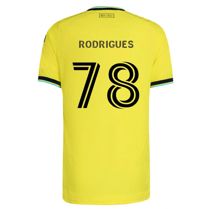 Danxen Herren Giuliano Rodrigues #78 Hellgelb Marineblau Heimtrikot Trikot 2026/27 T-Shirt