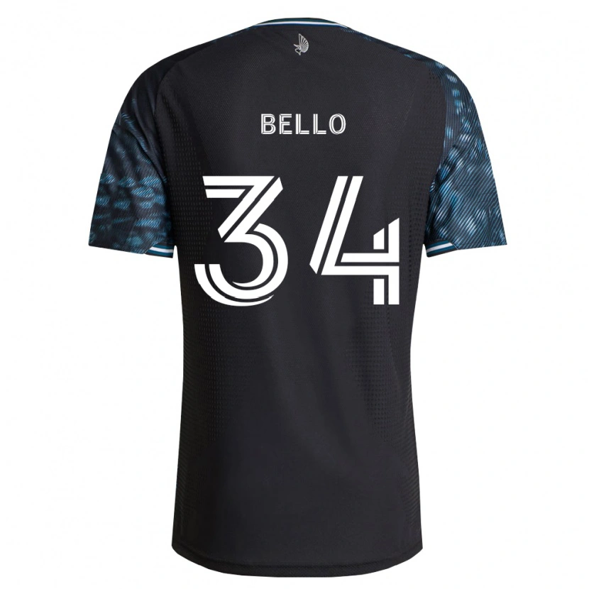 Danxen Herren Zaydan Bello #34 Schwarz Weiß Heimtrikot Trikot 2026/27 T-Shirt