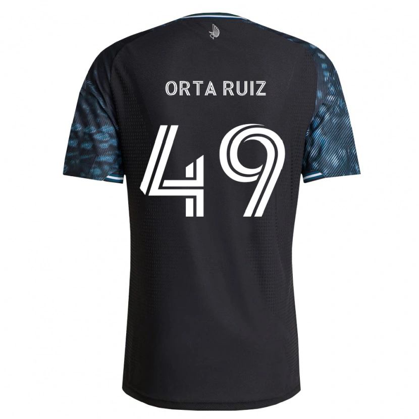 Danxen Herren Jose Orta Ruiz #49 Schwarz Weiß Heimtrikot Trikot 2026/27 T-Shirt
