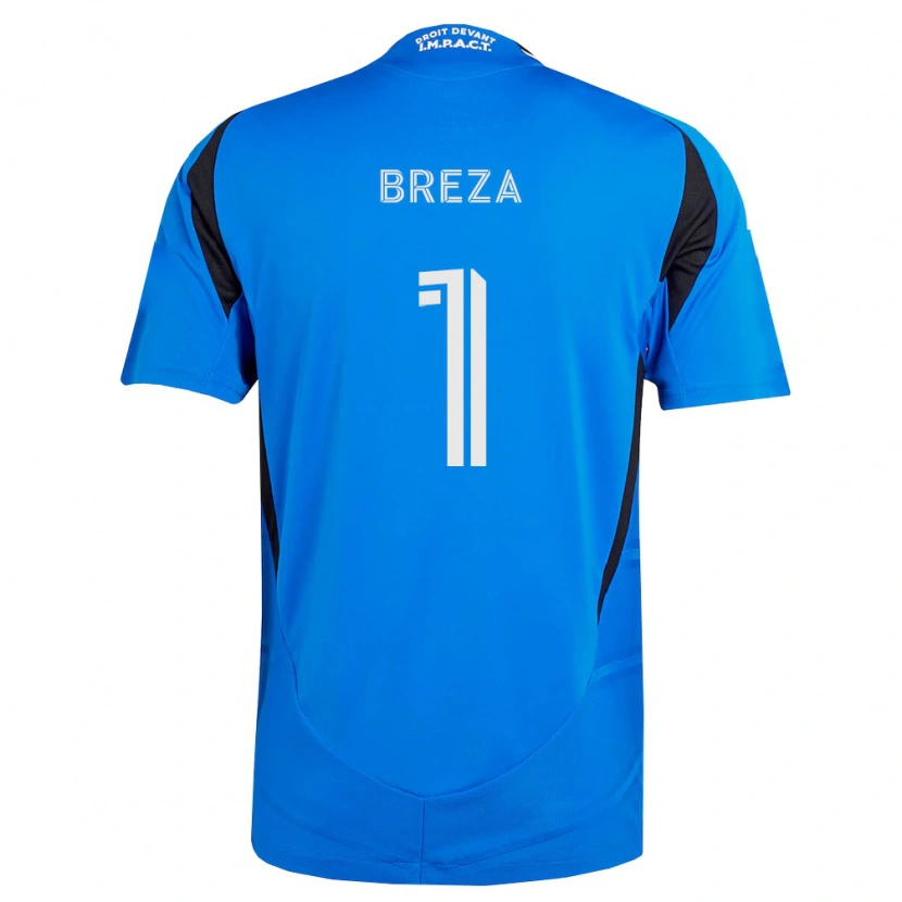 Danxen Herren Sébastian Breza #1 Blau Weiß Schwarz Heimtrikot Trikot 2026/27 T-Shirt