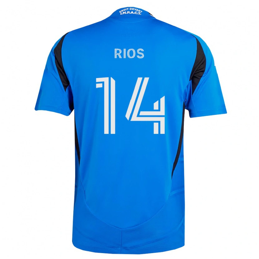 Danxen Herren Daniel Ríos #14 Blau Weiß Schwarz Heimtrikot Trikot 2026/27 T-Shirt