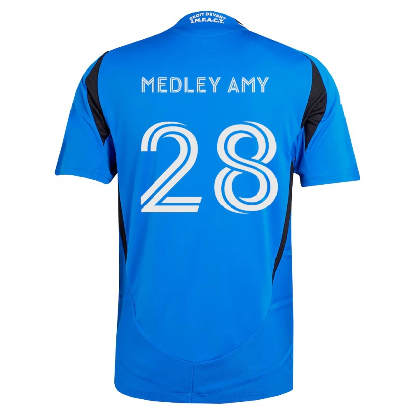 Danxen Herren Medley Amy #28 Blau Weiß Schwarz Heimtrikot Trikot 2026/27 T-Shirt