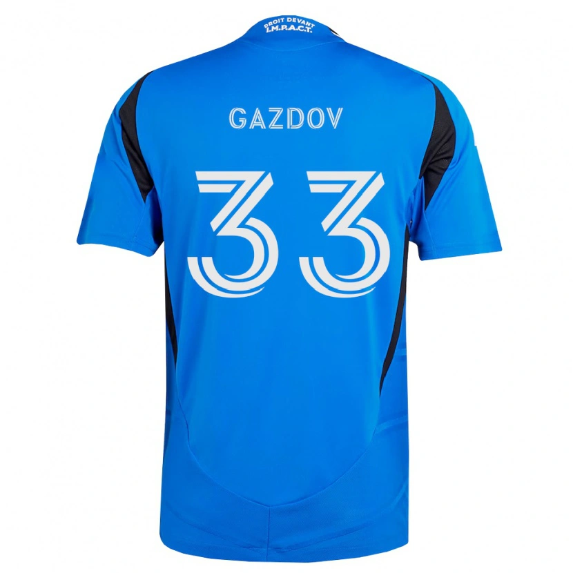 Danxen Herren Emil Gazdov #33 Blau Weiß Schwarz Heimtrikot Trikot 2026/27 T-Shirt