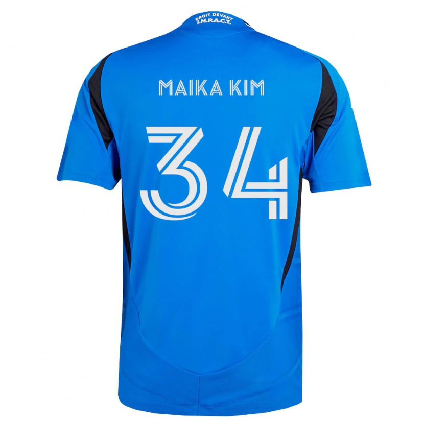 Danxen Herren Guerrier Maika Kim #34 Blau Weiß Schwarz Heimtrikot Trikot 2026/27 T-Shirt