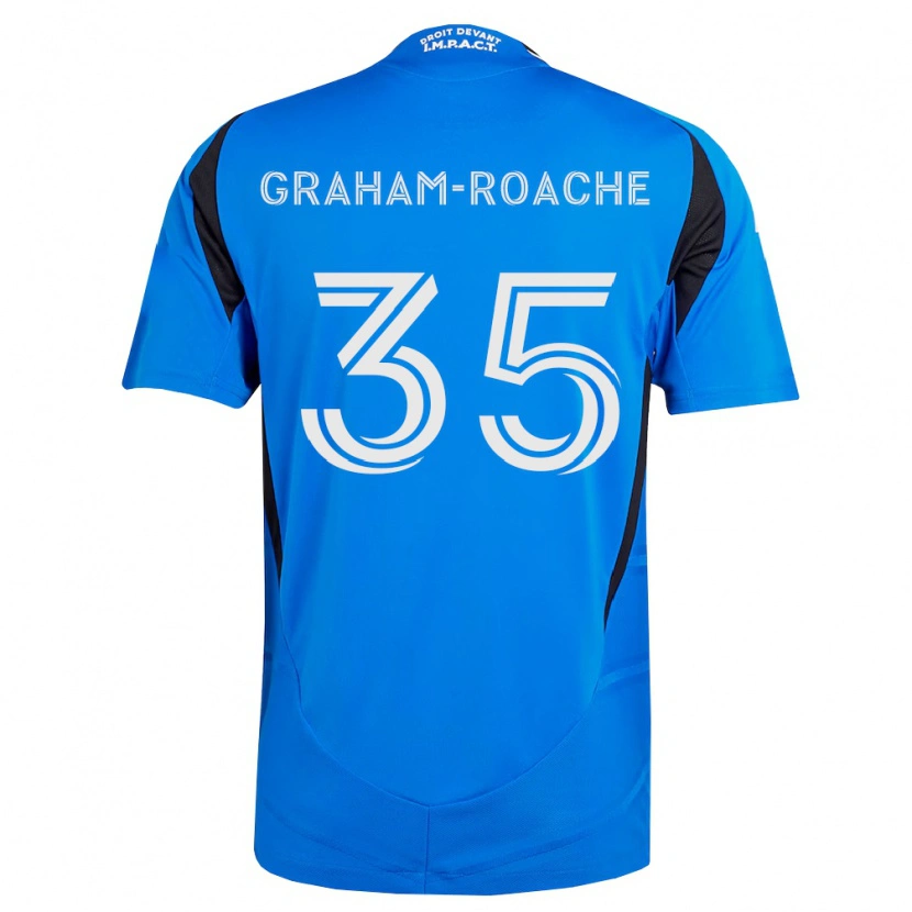 Danxen Herren Owen Graham-Roache #35 Blau Weiß Schwarz Heimtrikot Trikot 2026/27 T-Shirt