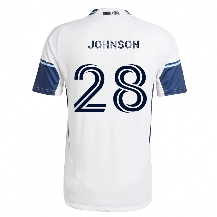 Danxen Herren Tate Johnson #28 Weiß Königsblau Heimtrikot Trikot 2026/27 T-Shirt