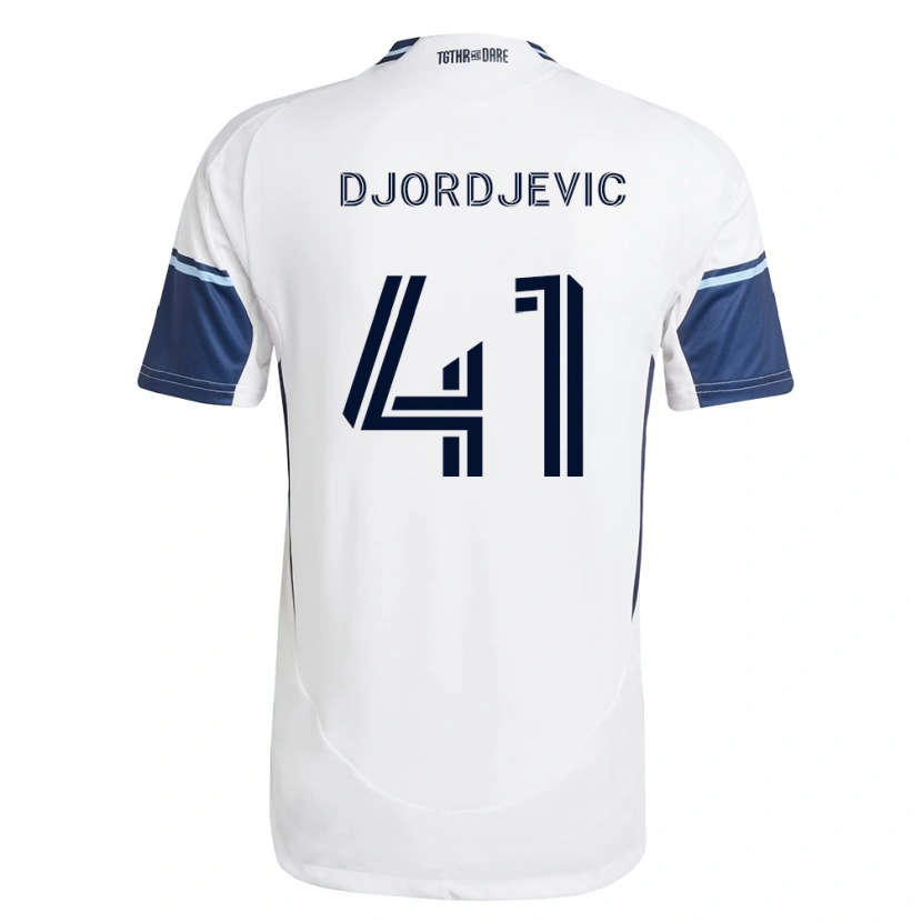 Danxen Herren Nikola Djordjevic #41 Weiß Königsblau Heimtrikot Trikot 2026/27 T-Shirt