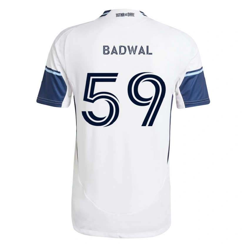 Danxen Herren Jeevan Badwal #59 Weiß Königsblau Heimtrikot Trikot 2026/27 T-Shirt
