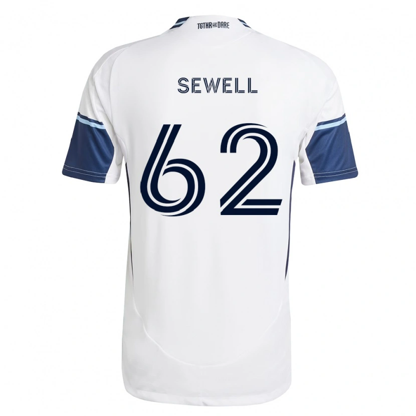 Danxen Herren Ryder Sewell #62 Weiß Königsblau Heimtrikot Trikot 2026/27 T-Shirt