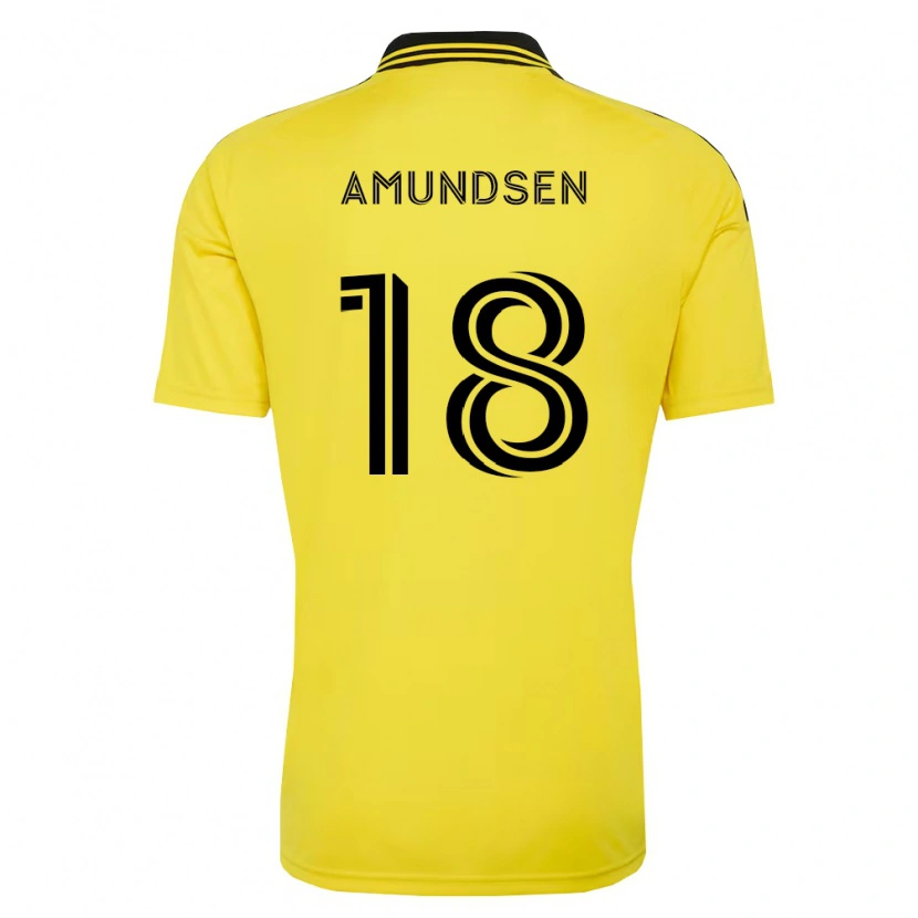 Danxen Herren Malte Amundsen #18 Gelb Schwarz Heimtrikot Trikot 2026/27 T-Shirt