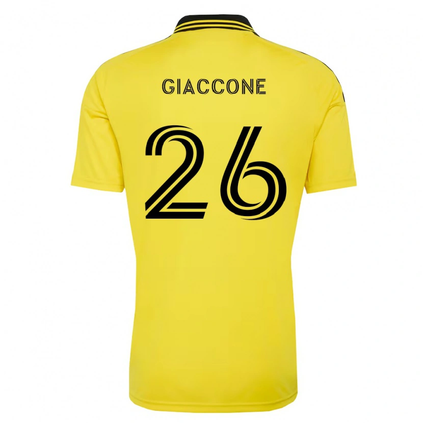 Danxen Herren Lautaro Giaccone #26 Gelb Schwarz Heimtrikot Trikot 2026/27 T-Shirt