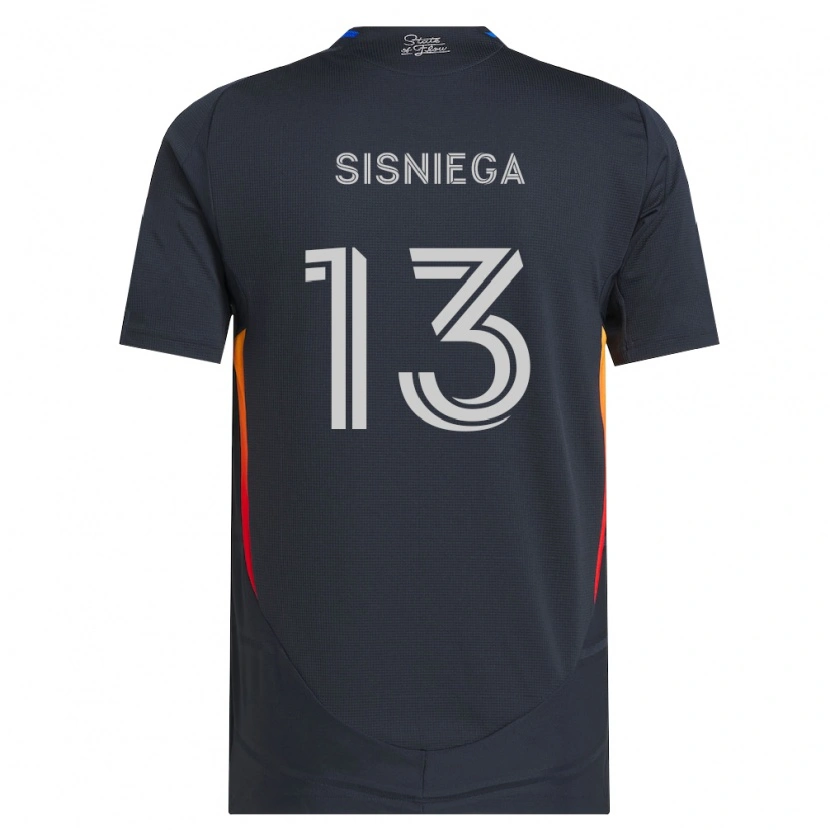 Danxen Herren Pablo Sisniega #13 Dunkelgrau Rot Heimtrikot Trikot 2026/27 T-Shirt
