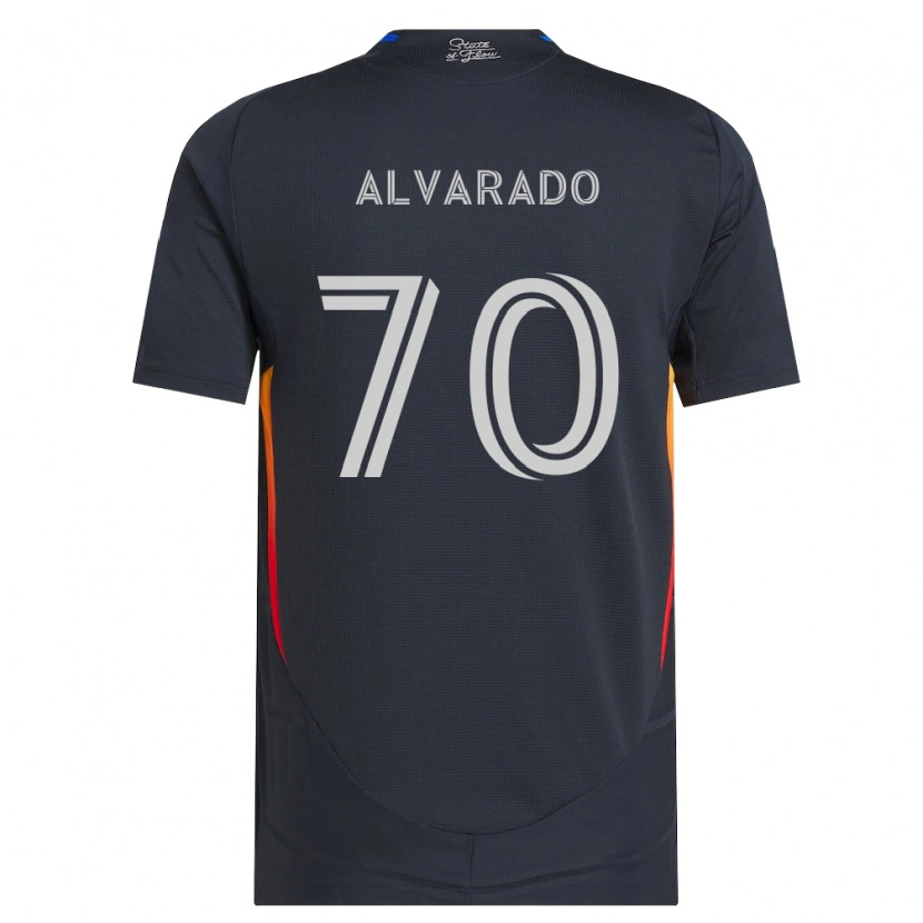 Danxen Herren Alejandro Alvarado #70 Dunkelgrau Rot Heimtrikot Trikot 2026/27 T-Shirt