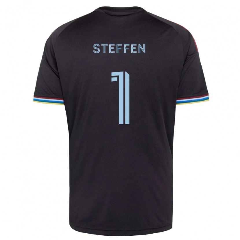 Danxen Herren Zack Steffen #1 Schwarz Himmelblau Heimtrikot Trikot 2026/27 T-Shirt