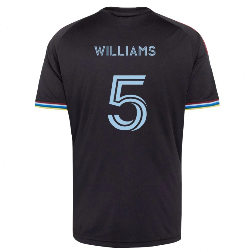 Danxen Herren Loïc Williams #5 Schwarz Himmelblau Heimtrikot Trikot 2026/27 T-Shirt