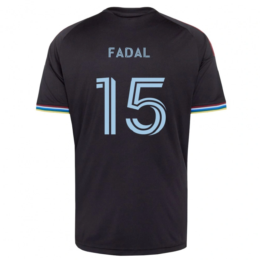Danxen Herren Ali Fadal #15 Schwarz Himmelblau Heimtrikot Trikot 2026/27 T-Shirt