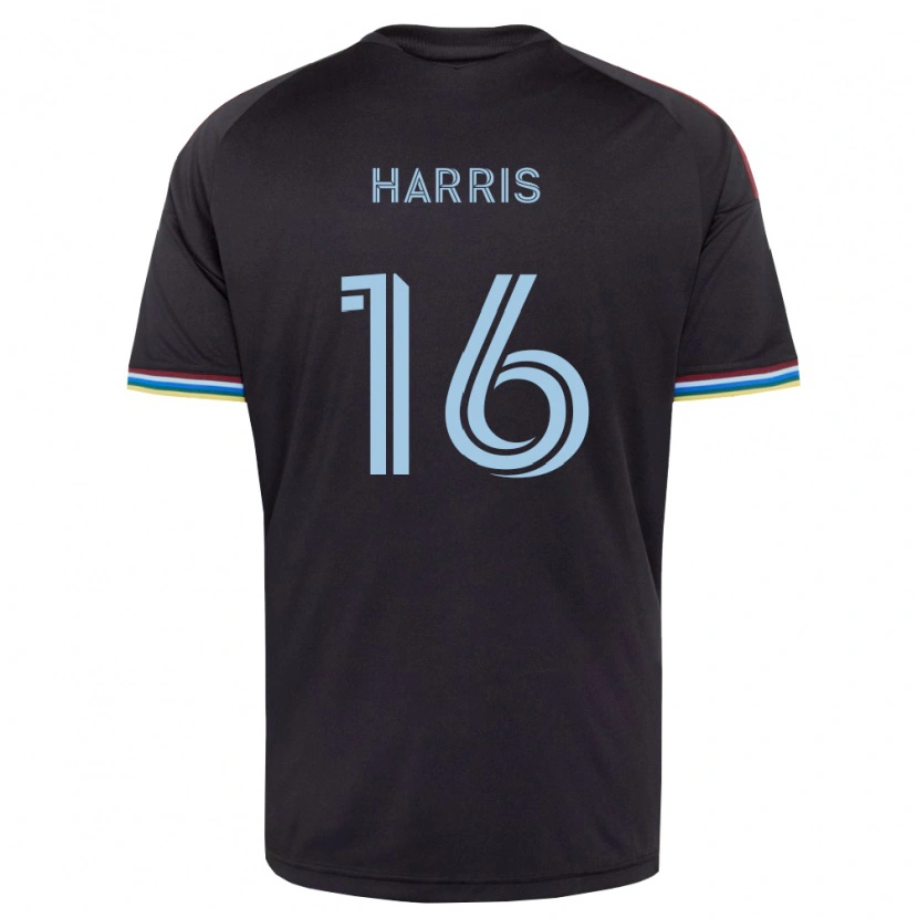 Danxen Herren Alex Harris #16 Schwarz Himmelblau Heimtrikot Trikot 2026/27 T-Shirt
