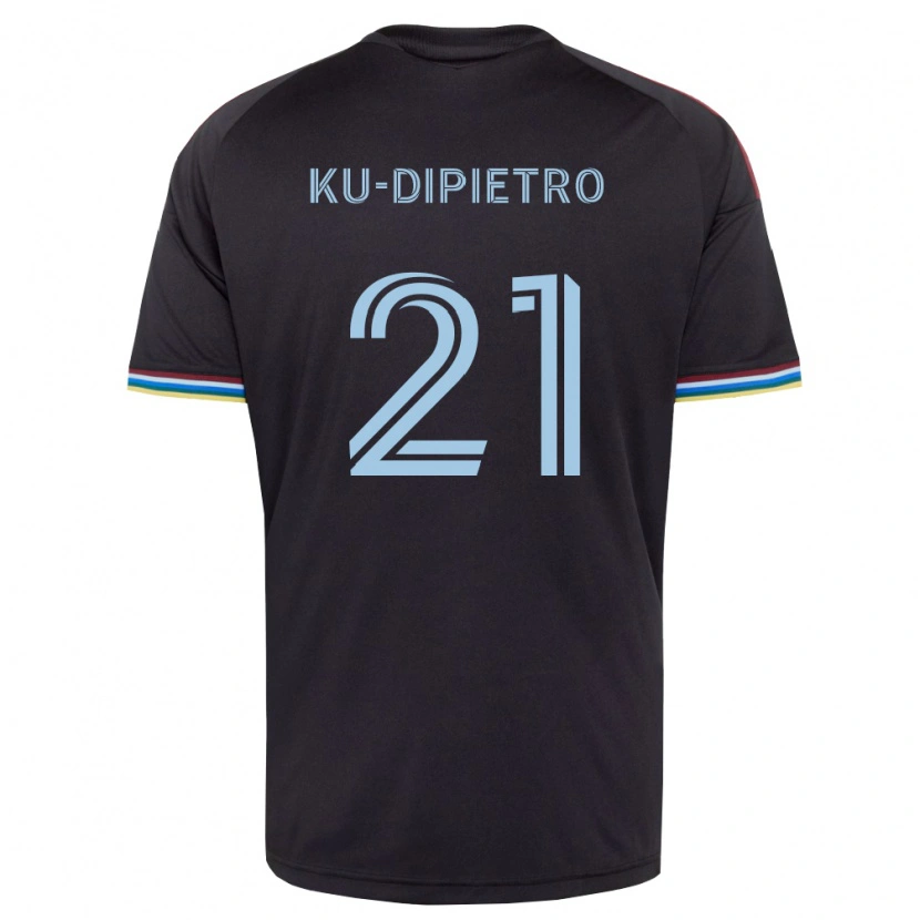 Danxen Herren Theodore Ku-Dipietro #21 Schwarz Himmelblau Heimtrikot Trikot 2026/27 T-Shirt