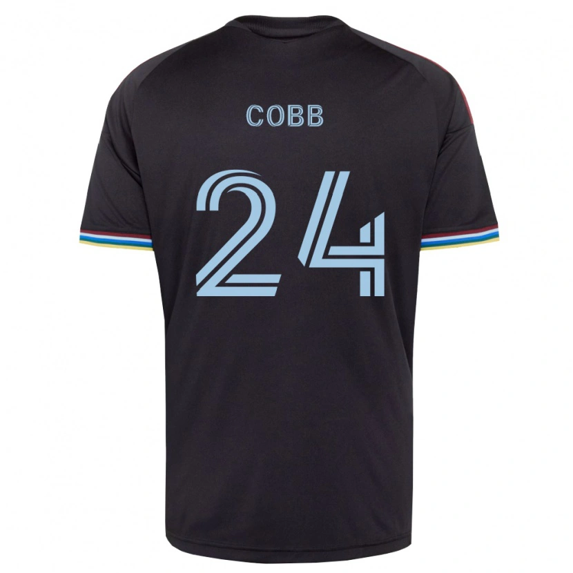 Danxen Herren Noah Cobb #24 Schwarz Himmelblau Heimtrikot Trikot 2026/27 T-Shirt