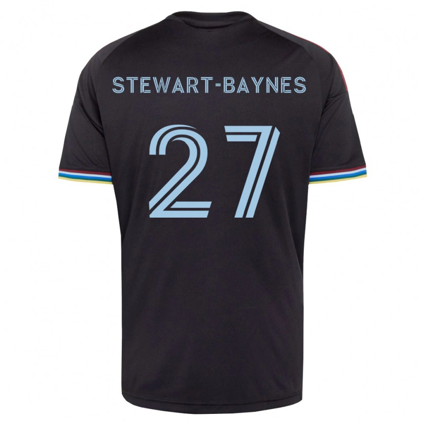 Danxen Herren Kimani Stewart-Baynes #27 Schwarz Himmelblau Heimtrikot Trikot 2026/27 T-Shirt