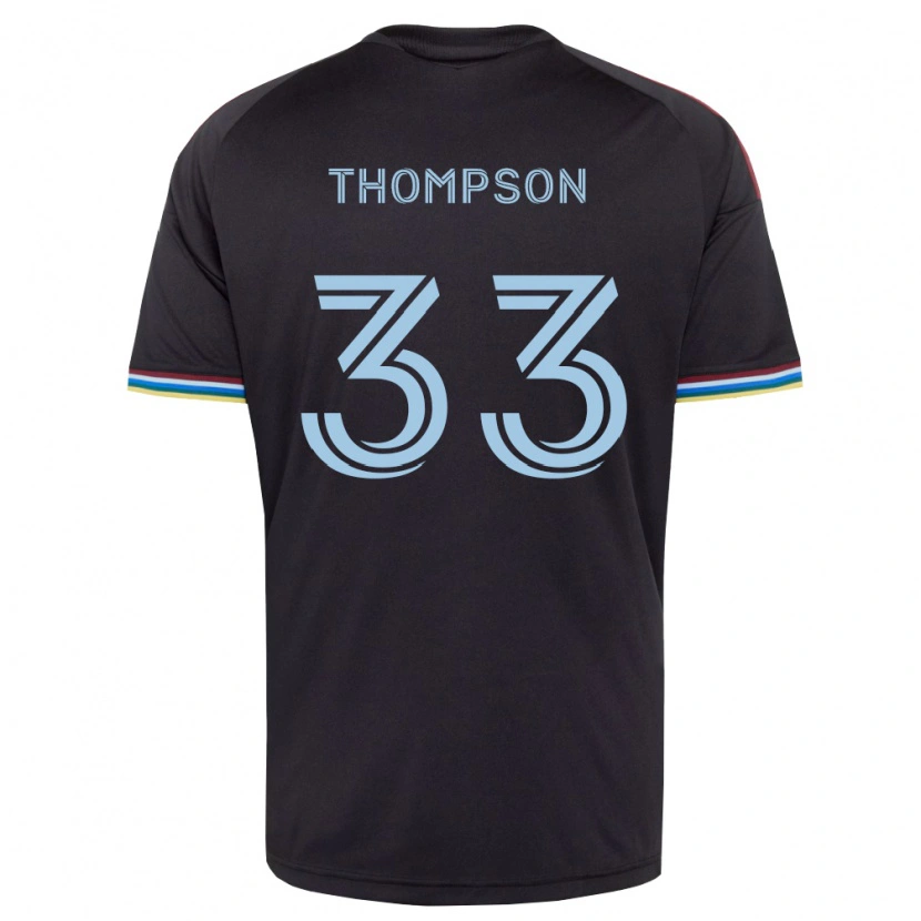 Danxen Herren Kosi Thompson #33 Schwarz Himmelblau Heimtrikot Trikot 2026/27 T-Shirt