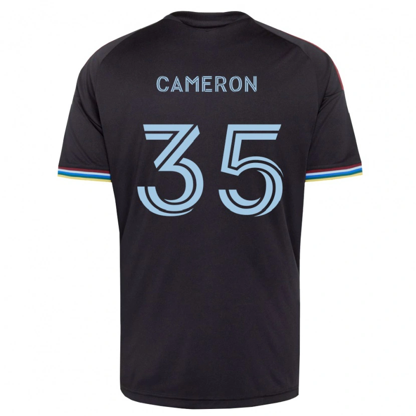 Danxen Herren James Cameron #35 Schwarz Himmelblau Heimtrikot Trikot 2026/27 T-Shirt