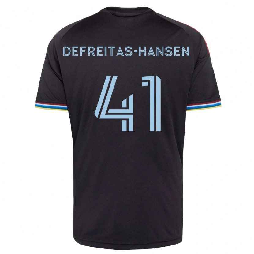 Danxen Herren Nicolas Hansen #41 Schwarz Himmelblau Heimtrikot Trikot 2026/27 T-Shirt