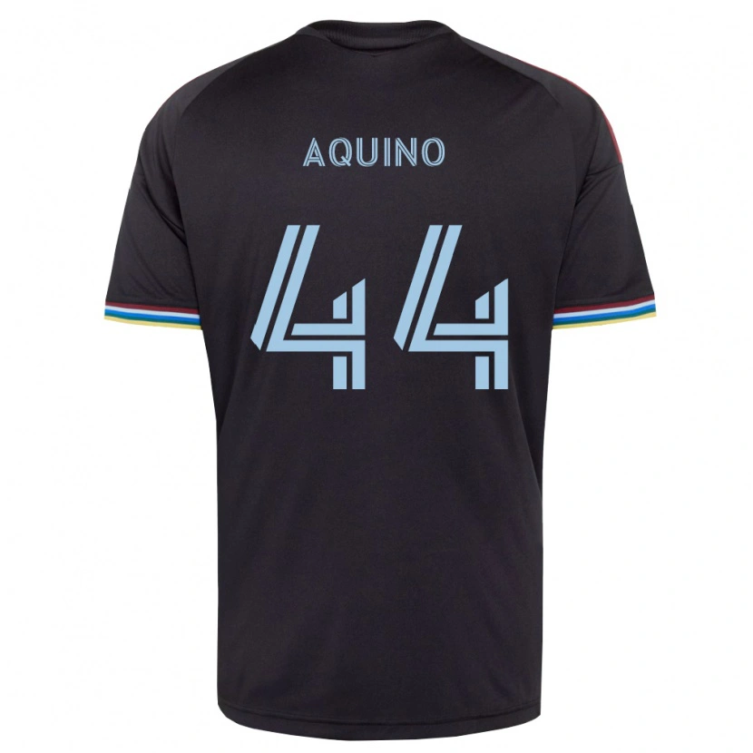 Danxen Herren Chris Aquino #44 Schwarz Himmelblau Heimtrikot Trikot 2026/27 T-Shirt