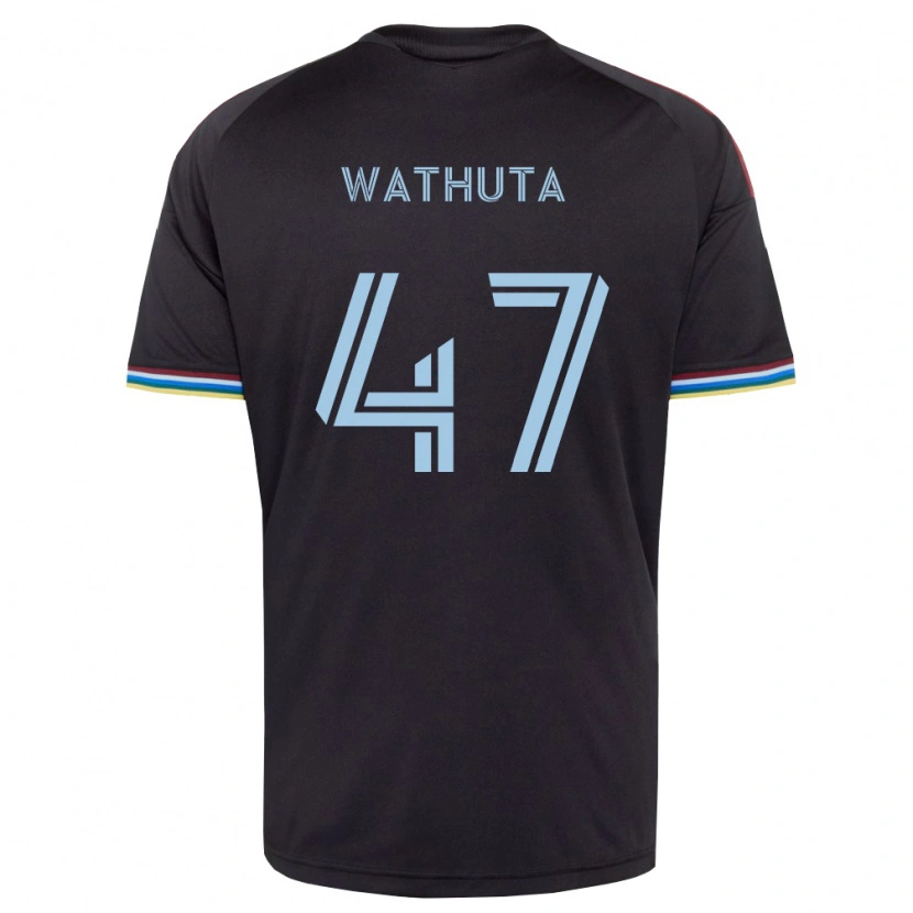 Danxen Herren Sydney Wathuta #47 Schwarz Himmelblau Heimtrikot Trikot 2026/27 T-Shirt