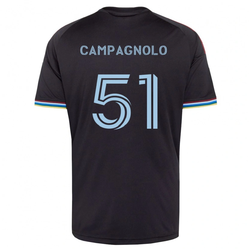 Danxen Herren Zackory Campagnolo #51 Schwarz Himmelblau Heimtrikot Trikot 2026/27 T-Shirt